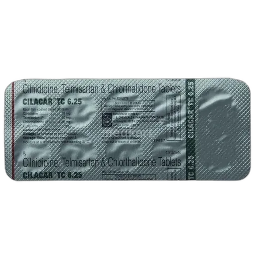 cilacar tc 6.25mg tablet 10's